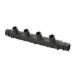 Uponor 4 Outlet Flow-Through Manifold, 3/4 inch Supply, 1/2 inch Loop, Pex