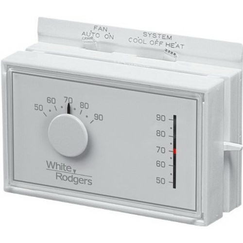 White-Rodgers&trade; 1F56N-444 Mechanical Thermostat, 50 to 90 Deg F, 24VAC, 1H/1C