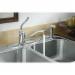 Sterling 11401 Southhaven&reg; Stainless Steel Self-Rimming Ledge Back 2-Basin Kitchen Sink, 33 inch L x 22 inch W, 4-Hole, Satin Deck