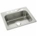 Sterling 11403 Southhaven&reg; Stainless Steel Self-Rimming 1-Basin Kitchen Sink, 25 inch L x 22 inch W, 4-Hole, Satin Deck