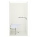 Sterling® ADA Collection 6205 Right Hand Swirl-Gloss Transfer Shower Endwall Set, 39-3/8 inch x 65-1/4 inch, White