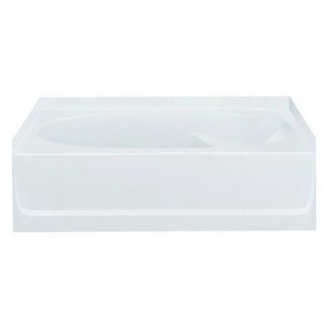 Sterling® Ensemble™ 7110 Left Hand Drain Apron Mount Skirted Vikrell™ Bathtub, 60 inch x 30 inch x 16 inch, White