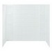 Sterling® Ensemble 7110 3-Piece High-Gloss Shower Wall Set, 60 inch x 37-1/2 inch x 54-1/4 inch, White