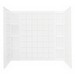 Sterling® Ensemble 7111 3-Piece High-Gloss Shower Wall Set, 60 inch x 43-1/2 inch x 54-1/4 inch, White