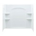 Sterling® Ensemble 7122 3-Piece High-Gloss Complete Shower Wall Set, 60 inch x 33-1/4 inch x 55-1/4 inch, White
