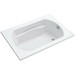 Sterling Lawson™ 7128 Tile-In Rectangular Solid Vikrell Drop-In Tub, 60 inch L x 42 inch W x 20 inch D, White