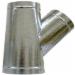 Green Metal 276 45 Deg Steel Stub Wye, 12 inch x 10 inch x 8 inch, Galvanized
