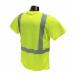 Radians ST11 1-Upper Left Front 100% Wicking Polyester Mesh Safety T-Shirt, 2X, Hi-Viz Green