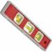 Ridgid 395 Nightshade 3 Vial Aluminum Torpedo Level, 9 inch L x 5/8 inch W x 1-1/4 inch, Red