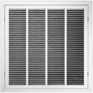 Usaire™ 1410F Steel Stamped Face Return Air Filter Grille, 20 inch x 20 inch, White