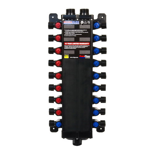 Viega ManaBloc Compression Distribution Manifold, 1/2 inch, 18 Ports