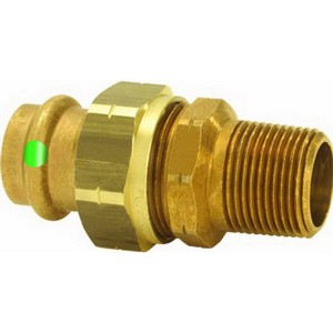 ProPress Lead Free Bronze Union, 1-1/4 inch x 1-1/4 inch, Press x MNPT; 1/Pack