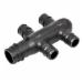 ProPEX&reg; Q2337550 Engineered Plastic Multi-Port Tee, 3/4 inch x 3/4 inch x 3/4 inch, PEX x PEX x PEX; 10/Package