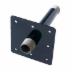 WardFlex&reg; 397 Black Paint Steel Meter Stub Out, 1 inch x 1 inch, MNPT x MNPT