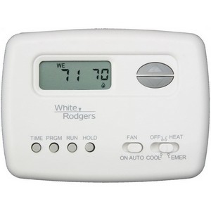 White-Rodgers™ 70 LCD 5+2 Day 2 Heat/1 Cool Programmable Digital Thermostat, White