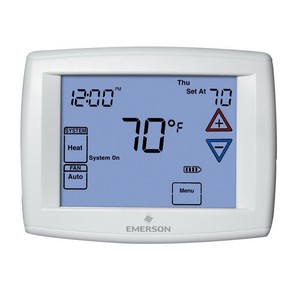 White-Rodgers™ Touchscreen Multi Stage Universal Programmable 2 Heat/2 Cool, 3 Heat/2 Cool Heat Pump Digital Thermostat, White